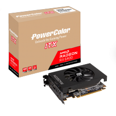 Placa de Vídeo PowerColor AMD Radeon RX 6400 ITX 4GB GDDR6 - Open Box