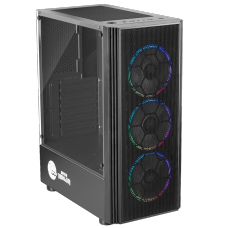 Gabinete Gamer Ninja Ares, RGB, ATX, 3 Fans - Open Box
