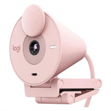 Webcam Logitech Brio 300, Full HD 1080P, 30 FPS, USB-C, Rosa, 960-001446