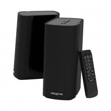 Caixa De Som Creative T100 Premium HI-FI 2.0, Bluetooth/USB/3.5mm, Black, Com Controle Remoto, 51MF1690AA000