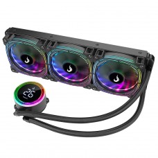 Water Cooler Rise Mode Aura Ice Black ARGB 360mm Intel-AMD Preto Open Box