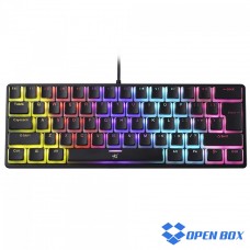 Teclado Mecânico Gamer BRX M403, RGB, Switch Blue, Black - Open Box