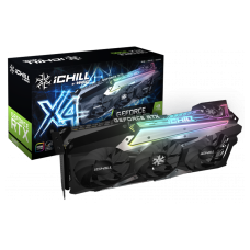Placa de Vídeo INNO3D NVIDIA GeForce ICHILL X4 RTX 3080, LHR, 10GB, GDDR6X, DLSS, Ray Tracing, C30804-106XX-1810VA36H