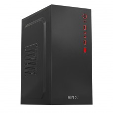 Gabinete BRX Office F10, M-ATX, Preto, Sem Fonte, Sem Fan, GABBRXF10