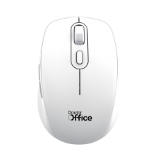 Mouse Dr. Office, 1600 DPI, 6 Botões, Sem Fio, White, MDR-0101-W