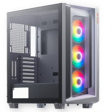 Gabinete Gamer XPG Cruiser Aluminum Frame, Mid Tower, Vidro Temperado, White, Sem Fonte, Com 3 Fans, ARGB, White, CRUISERST-WHCWW