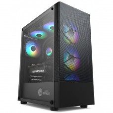 Gabinete Gamer Ninja Hive Mid Tower Vidro 3 Fans | Terabyte