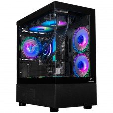 Gabinete Gamer One Power Crystal, Mid Tower, Vidro Temperado, MATX, Sem Fan, Preto, CC-202B