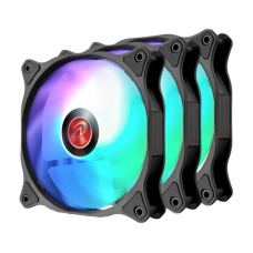 Kit Fan com 3 Unidades Raijintek EOS 12 RBW ADD-3, ARGB, 120mm, Com Controladora, 0R40B00192 - Open Box