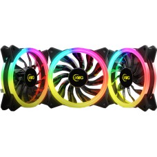 Kit Fan com 3 Unidades KWG Gemini M1-1203R, RGB - Terabyte