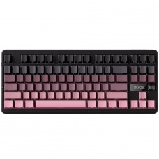 Teclado Mecânico Gamer MCHOSE G87, Wireless, Bluetooth, RGB, Switch Matcha Latte, ANSI, TKL, Preto e Rosa, MC-G87-17
