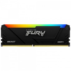 Memória RAM Kingston Fury Beast RGB 8GB 3200MHz DDR4 Preto
