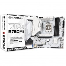 Placa Mãe Maxsun Terminator B760M D4 ICE, Chipset B760, Intel LGA 1700, mATX, DDR4 - Open Box