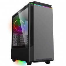 Gabinete Gamer Gamemax Paladin, Mid Tower, RGB, Vidro Temperado, Preto, E-ATX, Sem Fonte, Com 1 Fan