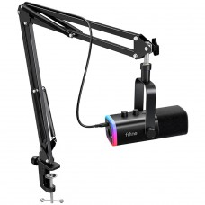 Microfone Gamer Fifine AM8T RGB USB/XLR com Braço | Terabyte
