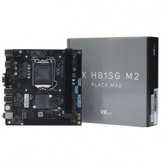 Placa Mãe VXpro VX H81SG M2, Chipset H81, Intel LGA 1150, Mini ITX, DDR3 - Open Box