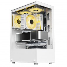 Gabinete Liketec Heydar Snow Cube ATX Vidro Branco | Terabyte