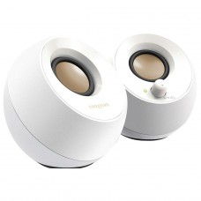Caixa De Som Creative Pebble 2.0, USB/3.5mm, White, 51MF1680AA001