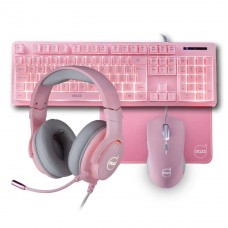 Combo Gamer 4 em 1 Dazz Serie M, Backlight, 3200DPI, Pink - Terabyte
