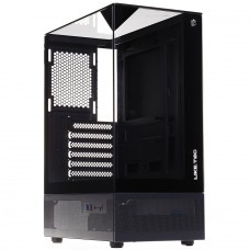 Gabinete Gamer Liketec Mahal Dark, Mid Tower, Vidro Temperado, MATX, Sem Fonte, Sem Fans, Preto - Open Box