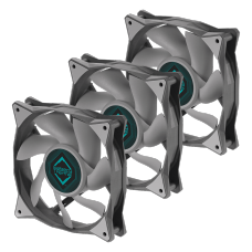 Kit Fan Com 3 Unidades Iceberg Thermal IceGale, 120mm, Gray