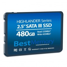 SSD BestMemory Highlander 480GB, Sata III, Leitura 535MBs E Gravação 435MBs, BTSDA-480G-535