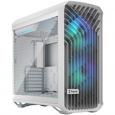 Gabinete Gamer Fractal Design Torrent RGB, Mid Tower, Vidro Temperado, EATX, Com 5 Fans, Sem Fonte, Branco, FD-C-TOR1A-07