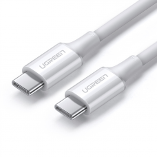 Cabo Tipo USB-C 2.0 5A Ugreen, Macho, 1m, Branco, US300, 60551