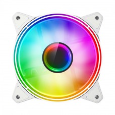 Cooler Para Gabinete Gamemax Rainbow, ARGB, 120mm, White, FN-12RAINBOW-Q-WT-INFINITY