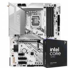 Kit Upgrade, Intel Core Ultra 7 265KF, Placa Mãe ASRock Z890 Pro RS WIFI White