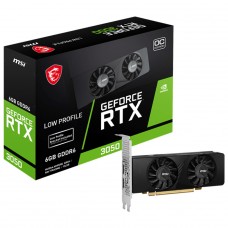 Placa De Video MSI NVIDIA GeForce RTX 3050 OC Low Profile, 6GB, GDDR6, DLSS, Ray Tracing, 912-V812-023 - Open Box
