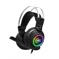 Headset Gamer KWG Taurus P1, RGB, Drivers de 50mm, USB, Black, TAURUS P1 RGB