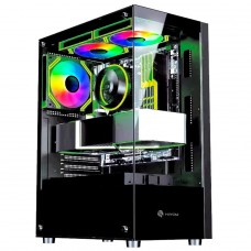 Gabinete Gamer Hayom GB1792 ATX Vidro 3 Fans | Terabyte