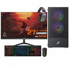 Setup Gamer Odisseia AMD Ryzen 5 5600, RTX 3060, 16GB, SSD 1TB , Monitor 24.5" 260Hz, Mouse Redragon Cobra, Teclado Mecânico T-Dagger Bora, Headset Redragon Lamia