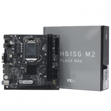 Placa Mãe VXpro VX H61SG M2, Chipset H61, Intel LGA 1155, Mini ITX, DDR3
