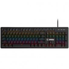 Teclado Mecânico Gamer MSI Forge GK300, RGB, ANSI, Switch Blue, Preto - Open Box