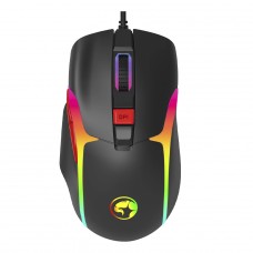 Mouse Gamer Marvo M360 RGB 12000DPI USB 7 Botões Preto Open Box