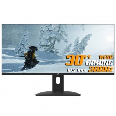 Monitor Gamer SuperFrame View, 30 Pol, UltraWide, WFHD, 200Hz, Fast IPS, 99% sRGB, FreeSync, HDMI/DP, Preto, SFVFB-30200-WFHD-PRO - Open Box