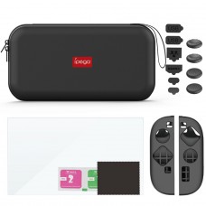 Kit 9 em 1 Ipega Para Nintendo Switch 2, Case + Capa de Silicone + Película + Acessórios, Preto, PG-2194P - Open Box