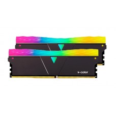 Memória DDR4 V-Color Prism Pro, 16GB (2x8GB), 3200Mhz, RGB, Black, TL8G32816D-E6PRKWK