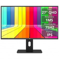 Monitor Gamer HQ Premium, 27 Pol, QHD, 75Hz, 1ms, IPS, HDMI/DP, FreeSync, GP27I175P