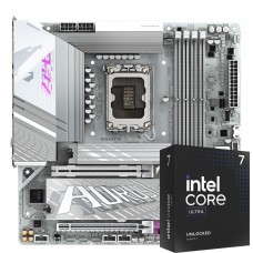 Kit Upgrade, Intel Core Ultra 7 265KF, Placa Mãe Gigabyte Z890M Aorus Elite WIFI7 ICE