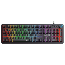 Teclado Gamer Mecânico Fantech Max Core, RGB, Switch Blue, Black, MK852