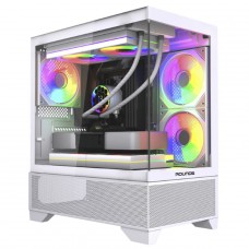 Gabinete Gamer Round5 Draven White Vidro M-ATX | Terabyte