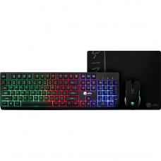 Combo Gamer Ninja Legacy 3 Em 1, Teclado, Mouse e Mousepad, USB, RGB, Preto, GN-CG-LGTMPB - Open Box