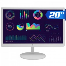 Monitor Brazil PC, 20 Pol, LED, 75Hz, HDMI/VGA, VESA, Com Inclinação, Branco, M20KWB - Open Box