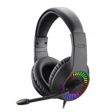 Headset Gamer T-Dagger Caspian, 3.5mm + USB, Múltiplas Plataformas, RGB, Black, T-RGH211