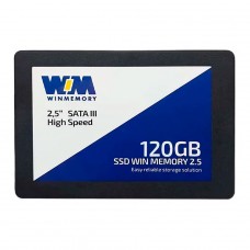SSD Winmemory, 120GB, SATA III, Leitura 520MB/s e Gravação 420MB/s, SWR120G-DS1