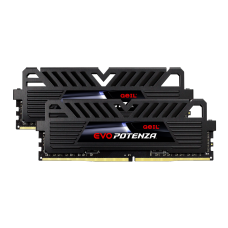 Kit Dual Channel 16GB (2x8GB) Memória DDR4 Geil Evo Potenza 3000MHz, Black