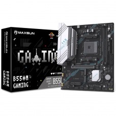 Placa Mãe MAXSUN MS-B550M Gaming WIFI, Chipset B550, AMD AM4, mATX, DDR4 - Open Box